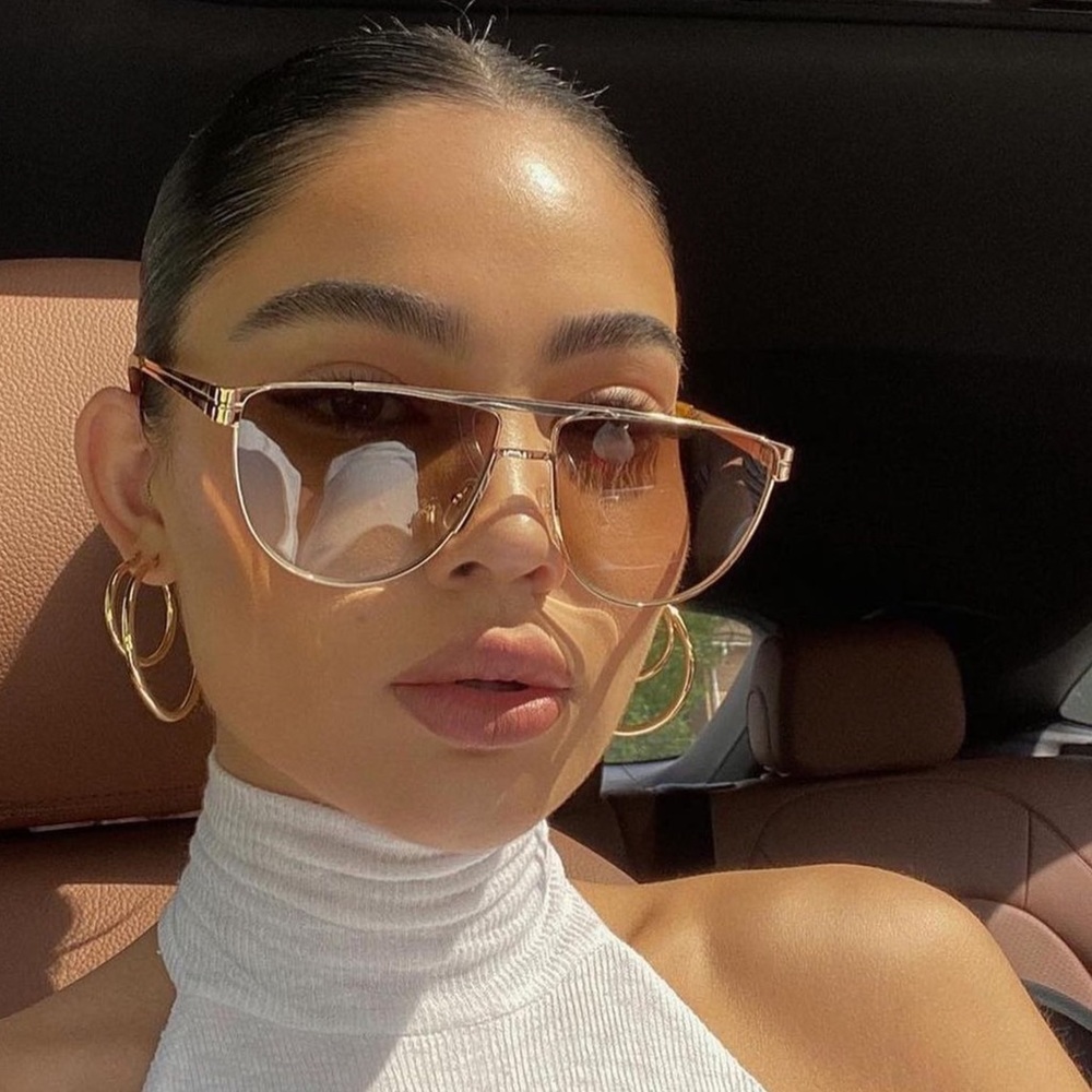 Revolve SHEVOKE Enzo in Capri & Light Gradient Brown Sunglasses